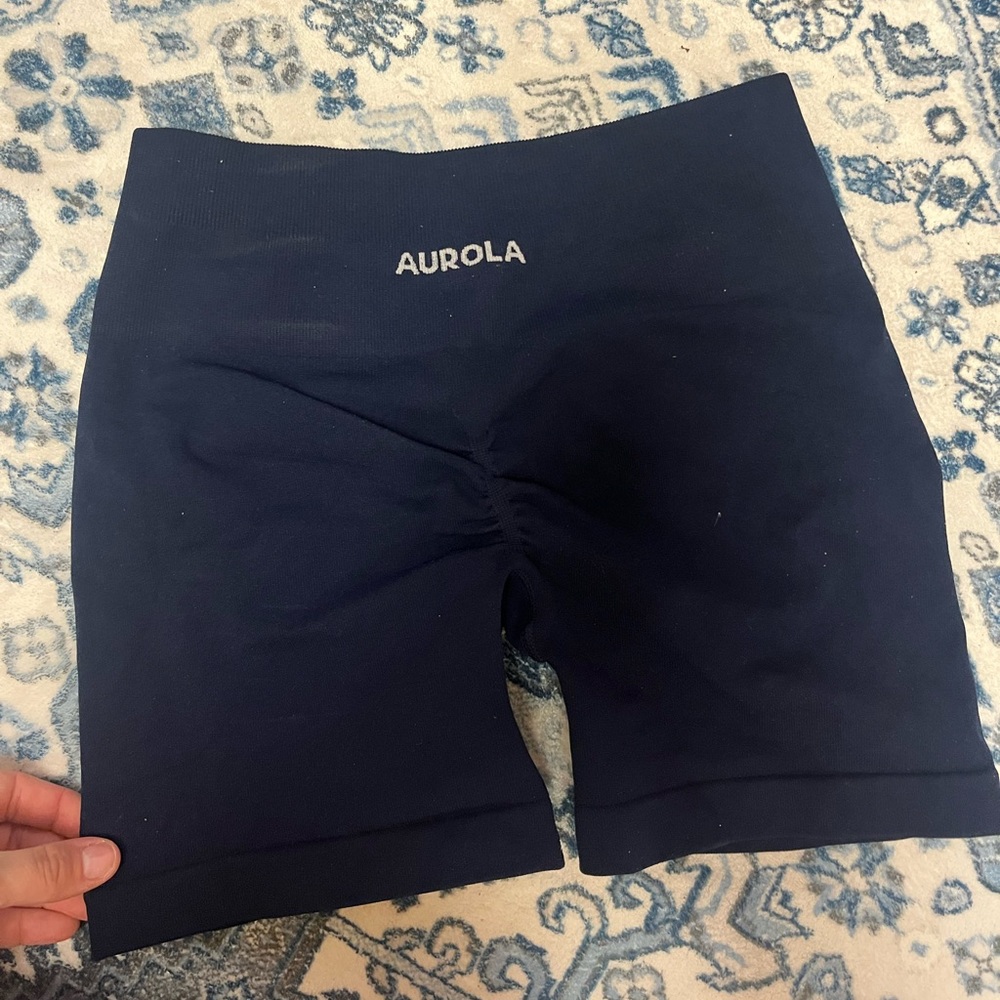 aurola cinched workout biker shorts